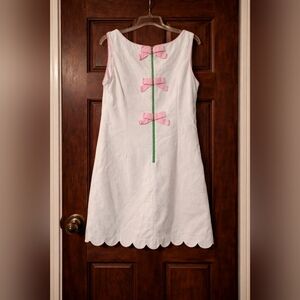 Lily Pulitzer Bow Back Dress - White - Like New